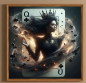Preview: Diamond Painting Mysty Karte mit Frau
